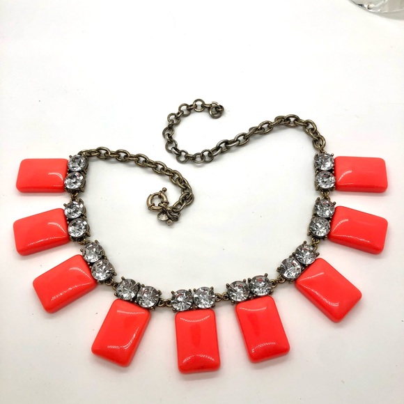 Gorgeous Vintage Neon J. Crew Statement Necklace - Picture 1 of 10